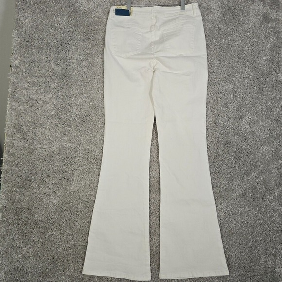 Soft Surroundings Jeans Womens 6T-8T White Triple‎ S Flare Slimming Stretch - Picture 3 of 13